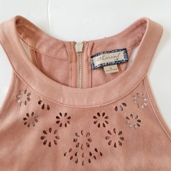 Paper Crane Barbiecore Sexy Pink / Old Rose Sleeveless Mini Dress, Small - Picture 6 of 10